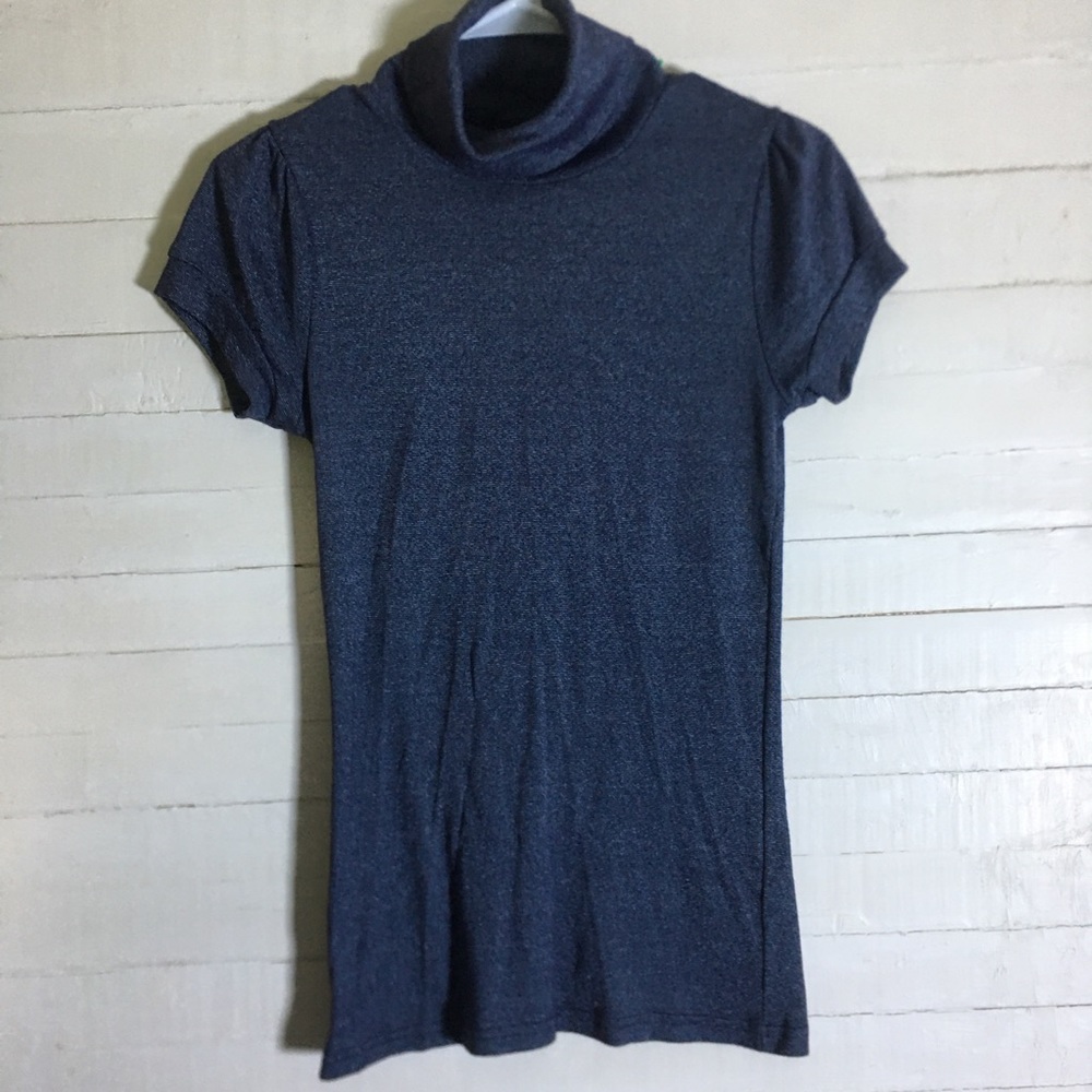 Michael Stars Short Sleeve Knit Turtle Neck